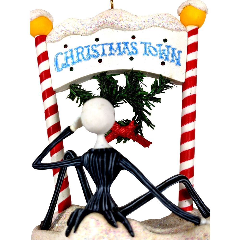 Nightmare Before Christmas Welcome To Christmas Town Magic Ornament Disney Works